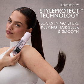 Nexxus label close-up featuring STYLEPROTECT Technology for protection