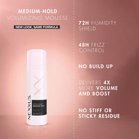 Nexxus products in hand displaying travel size convenience and easy packing benefit