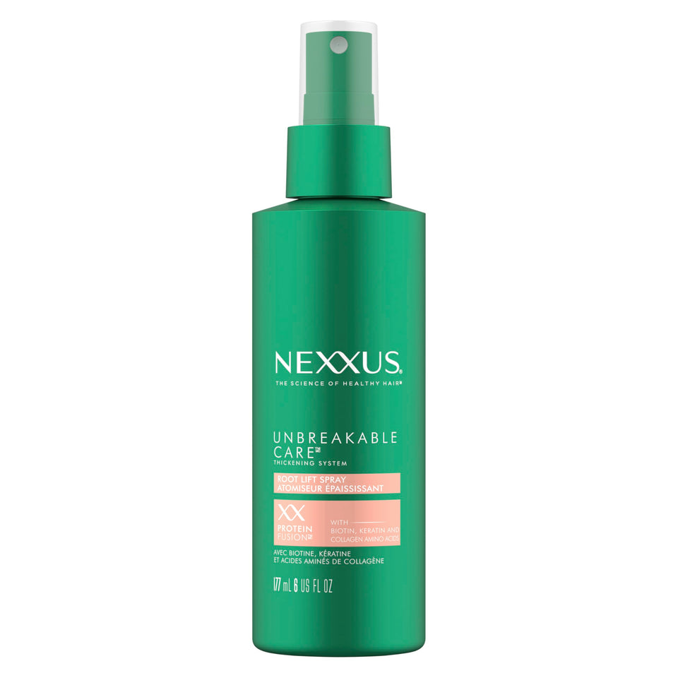 Nexxus front packaging showing product and volume benefit