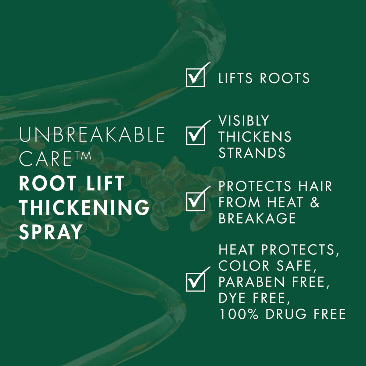 Nexxus spray staged with Unbreakable Care shampoo for routine