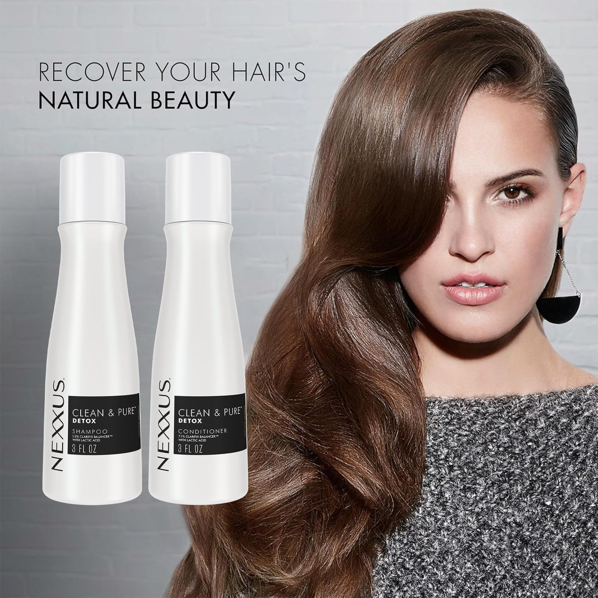 Nexxus shampoo foam texture close-up demonstrating gentle lather and cleansing
