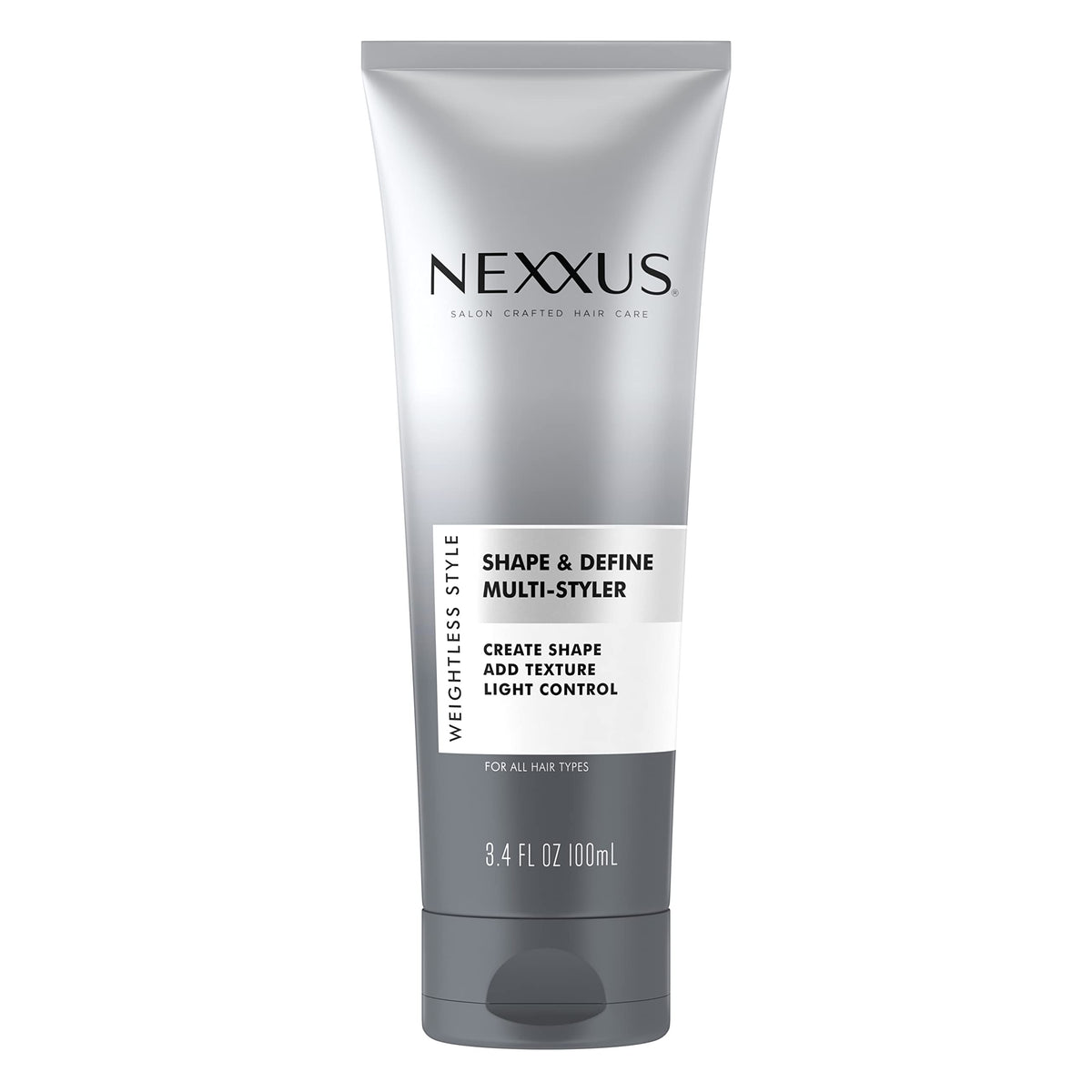 Nexxus front packaging showing product and benefit of lightweight hold