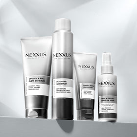 Nexxus label detail emphasizing PROTEINLOCK and protective benefits