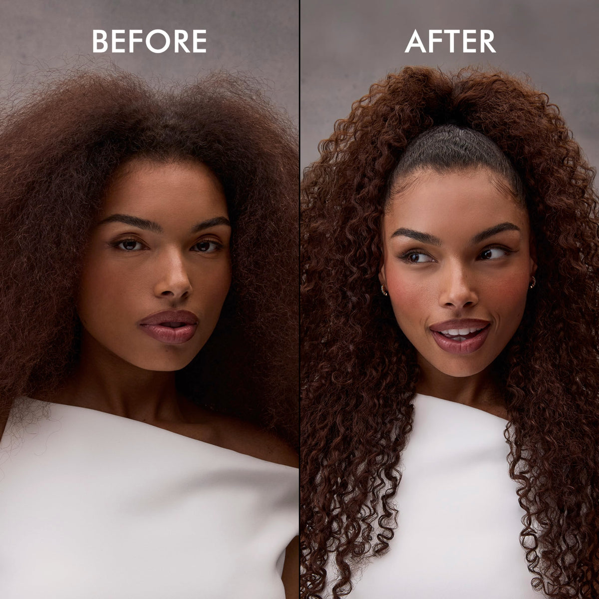 Nexxus slick stick styled hair lifestyle showing sleek frizz-controlled finish