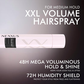 Nexxus fine mist texture highlighting even application and lift