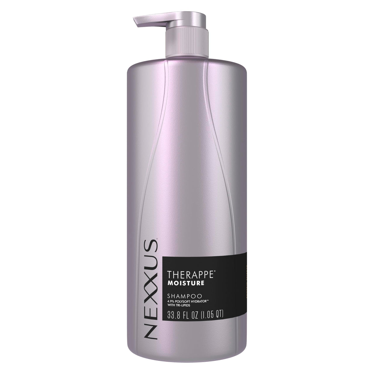 Nexxus Therappe front packaging showing large 33.8 oz bottle and brand benefits
