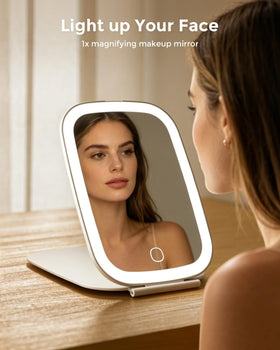 NEZZOE side profile showing folding hinge and slim durable ABS casing benefit