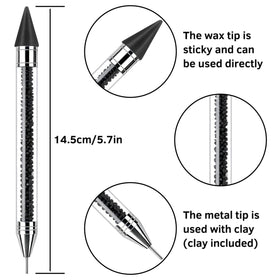 NFRBTD wax tip close-up demonstrating precise pick-up for small gems