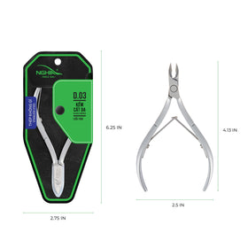 Nghia cuticle nipper blade closeup showing sharp JAW 14 edge for precise trimming