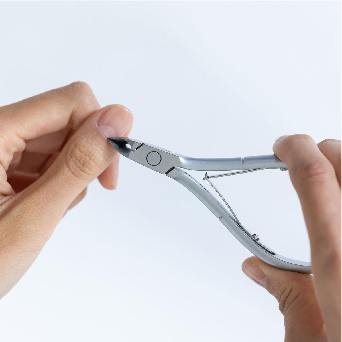 Nghia cuticle nipper grey plated finish highlighting corrosion resistance and durability