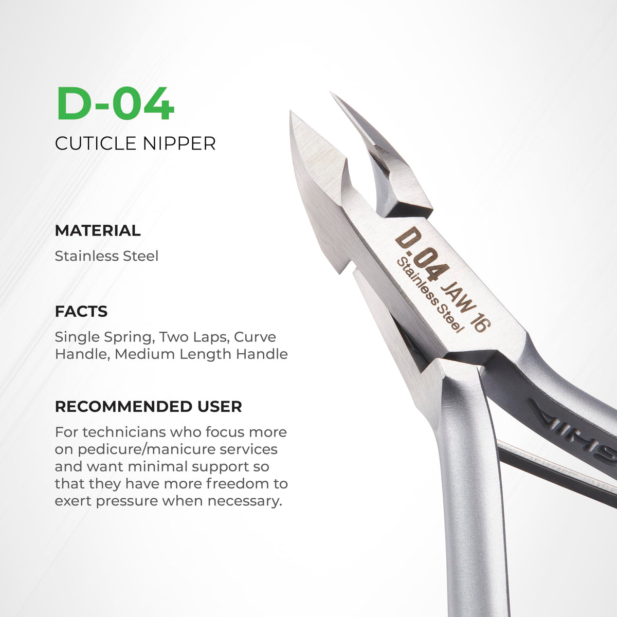 Nghia handle profile highlighting ergonomic curve for comfortable grip benefit reduced fatigue