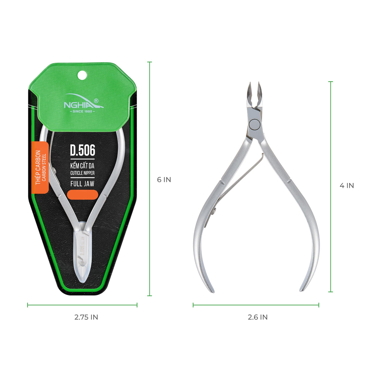 Nghia D-506 close-up of sharp tips delivering precise cutting control