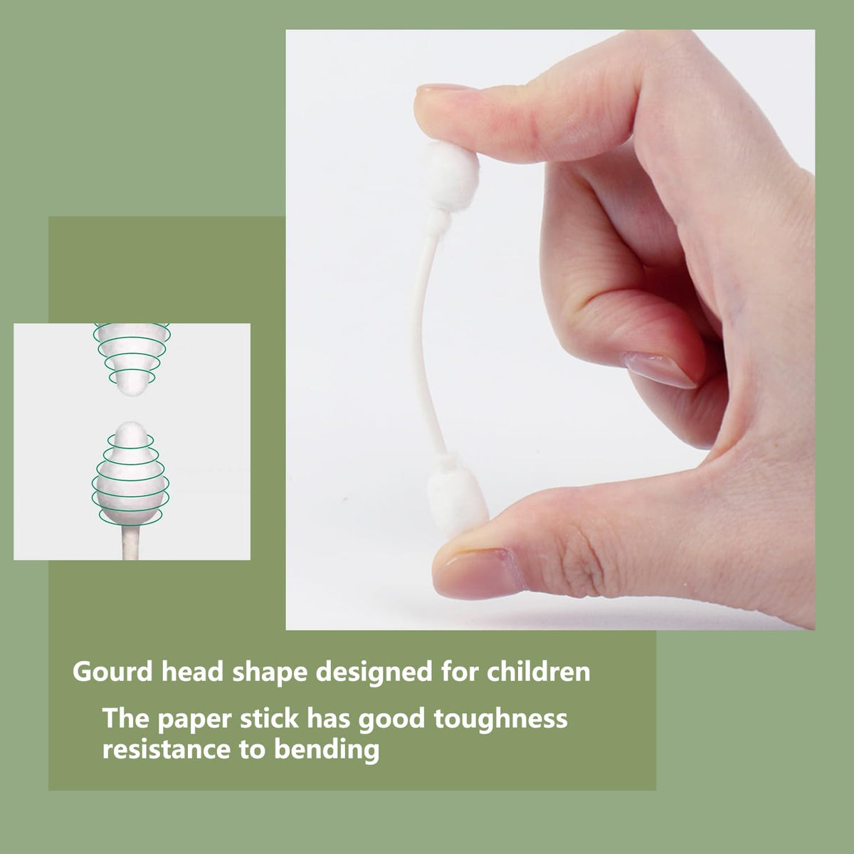NGQIOHUA paper stick detail highlighting sturdy, bend-resistant stem
