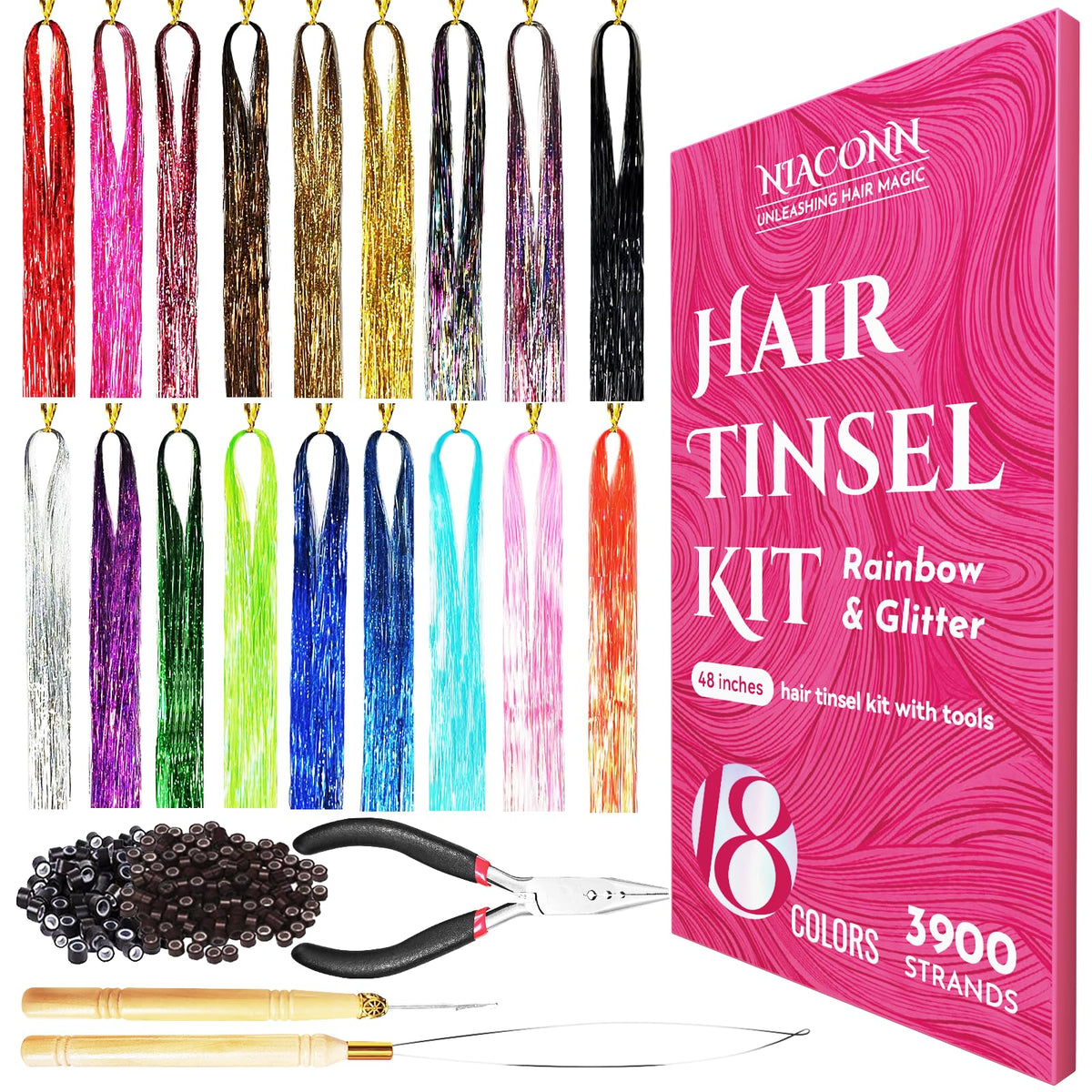NIACONN front packaging showing kit contents and quick benefit