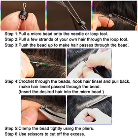 NIACONN styled kit with beads and pliers for professional-ready installations