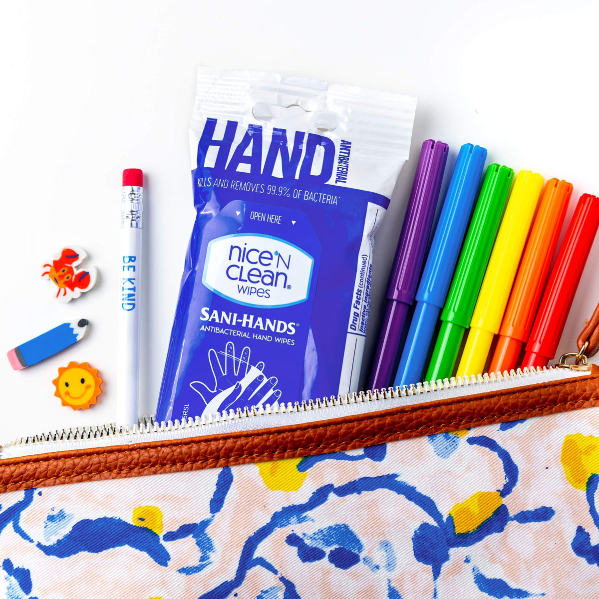Nice 'N Clean small pack in a bag for travel-ready convenience