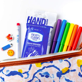 Nice 'N Clean small pack in a bag for travel-ready convenience