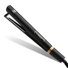 Nicebay front view of flat iron showing sleek salon design and fast styling