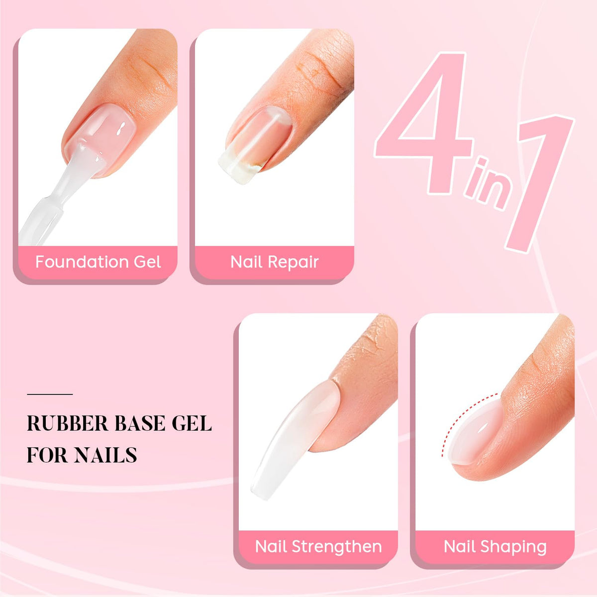 Nicedeco brush stroke texture of thick rubber gel for easy control