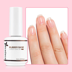 Nicedeco cured nail closeup showing smooth reinforced natural nail