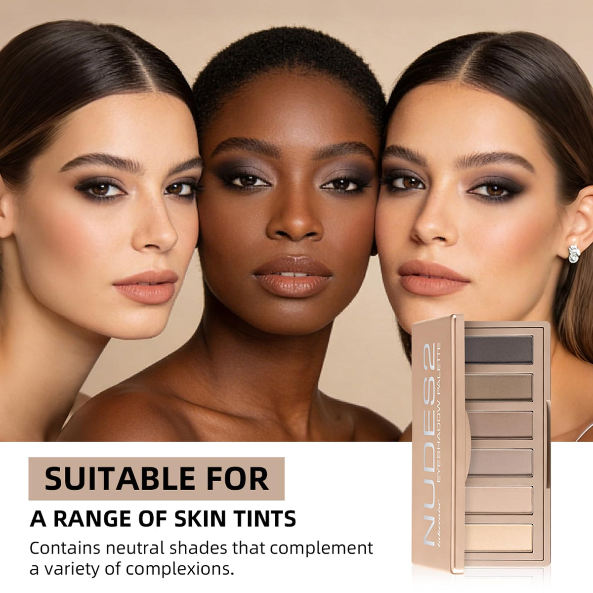 NICEFACE palette tucked in a makeup bag, showing on-the-go readiness and mirror utility