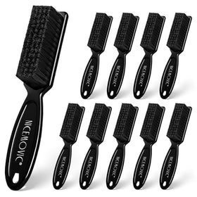 NICEMOVIC front pack view showing ten black brushes and compact storage convenience