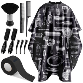 NICEMOVIC front view of full kit showing cape and accessories for quick setup