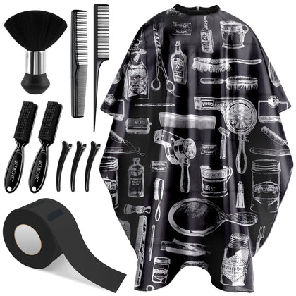NICEMOVIC front view of full kit showing cape and accessories for quick setup