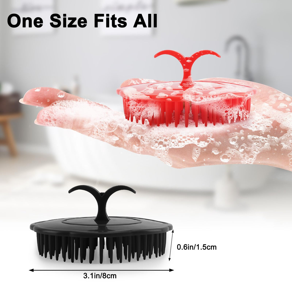 NICEMOVIC handle grip detail demonstrating ergonomic hold for secure shower use benefit