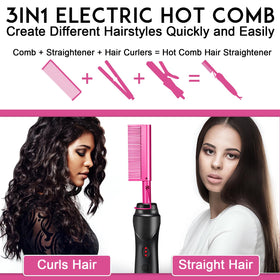 NICEMOVIC comb styling natural black hair for fast frizz control and polished finish