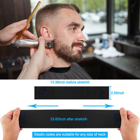 NICEMOVIC stretched neck strip demonstration illustrating snug, nonirritating fit
