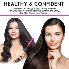 NICEMOVIC hot comb grooming a beard for neat, straightened facial hair and tidy edges