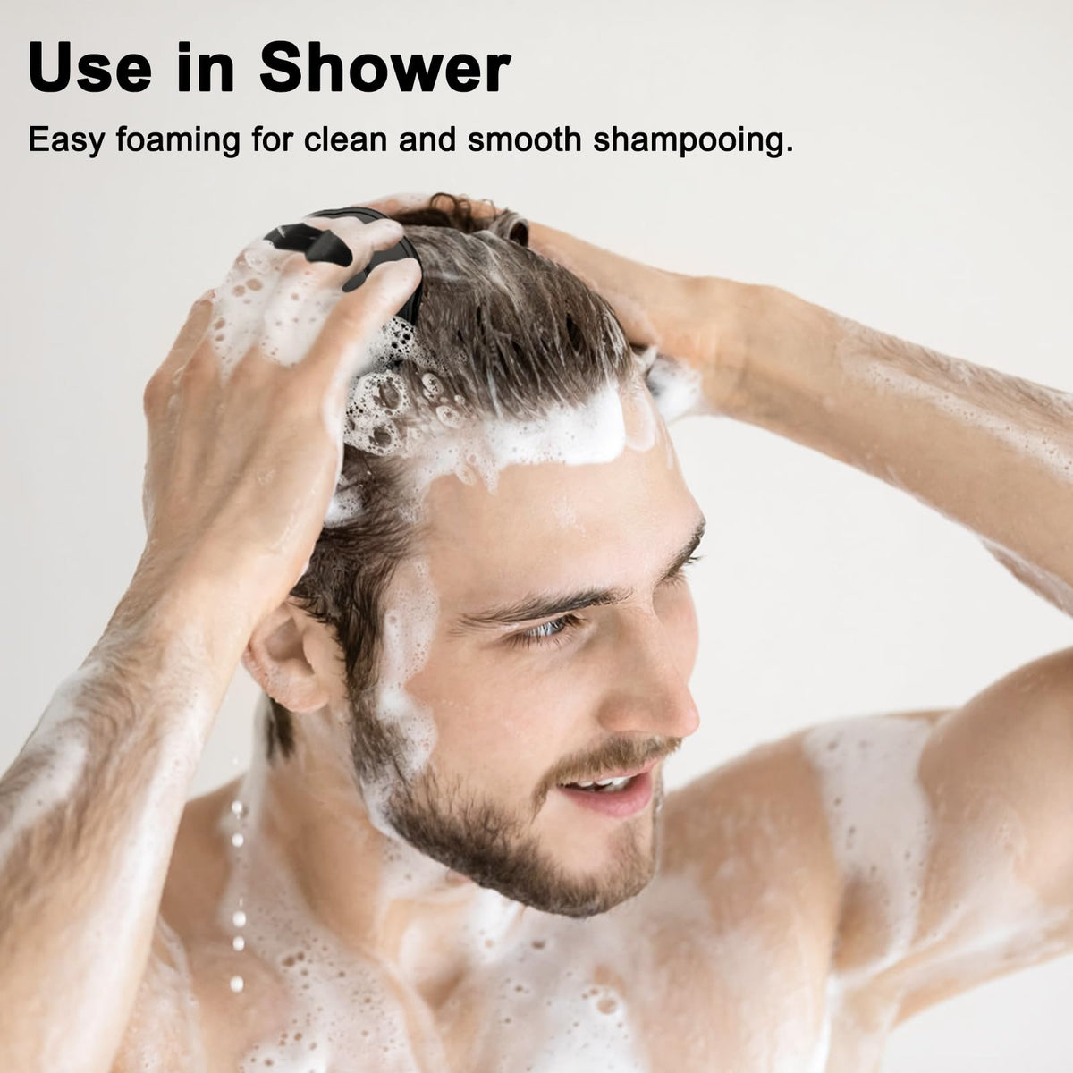 NICEMOVIC brushing wet hair to detangle strands and ease combing benefit