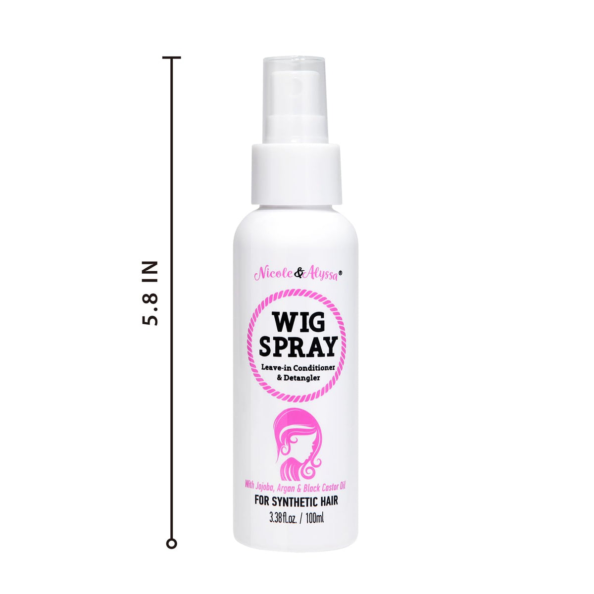 Nicole & Alyssa nozzle close-up highlighting fine mist texture for even detangling benefit