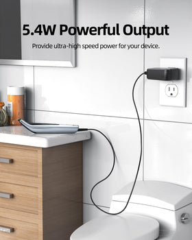 Nicpower packaging and contents showing adapter and warranty card