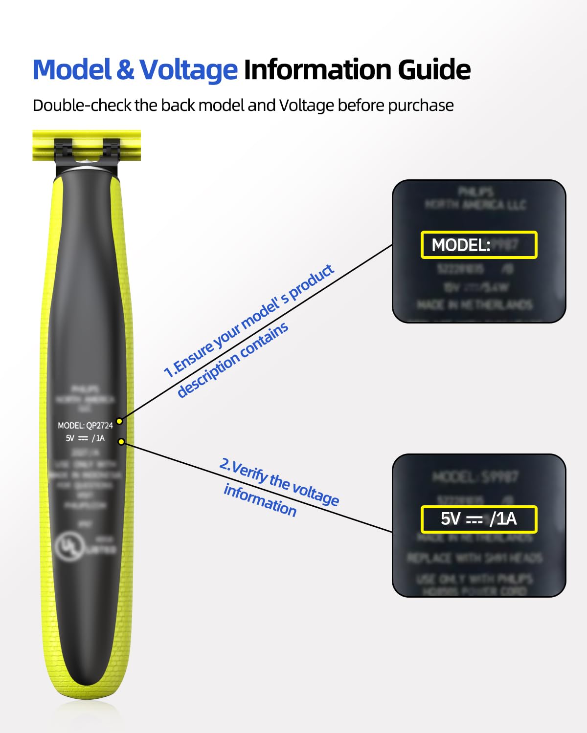 Nicpower powering a Philips shaver in use highlighting fast, steady charging