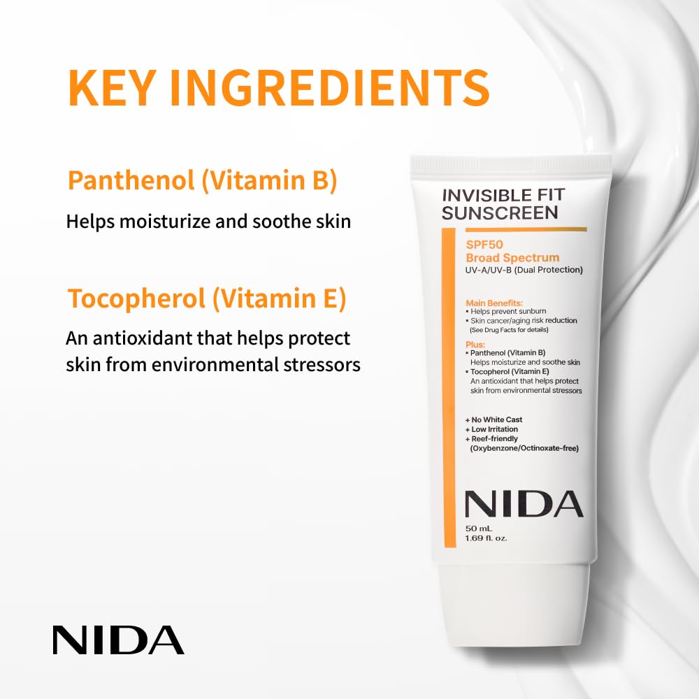 NIDA applied to face showing seamless blend and natural glow