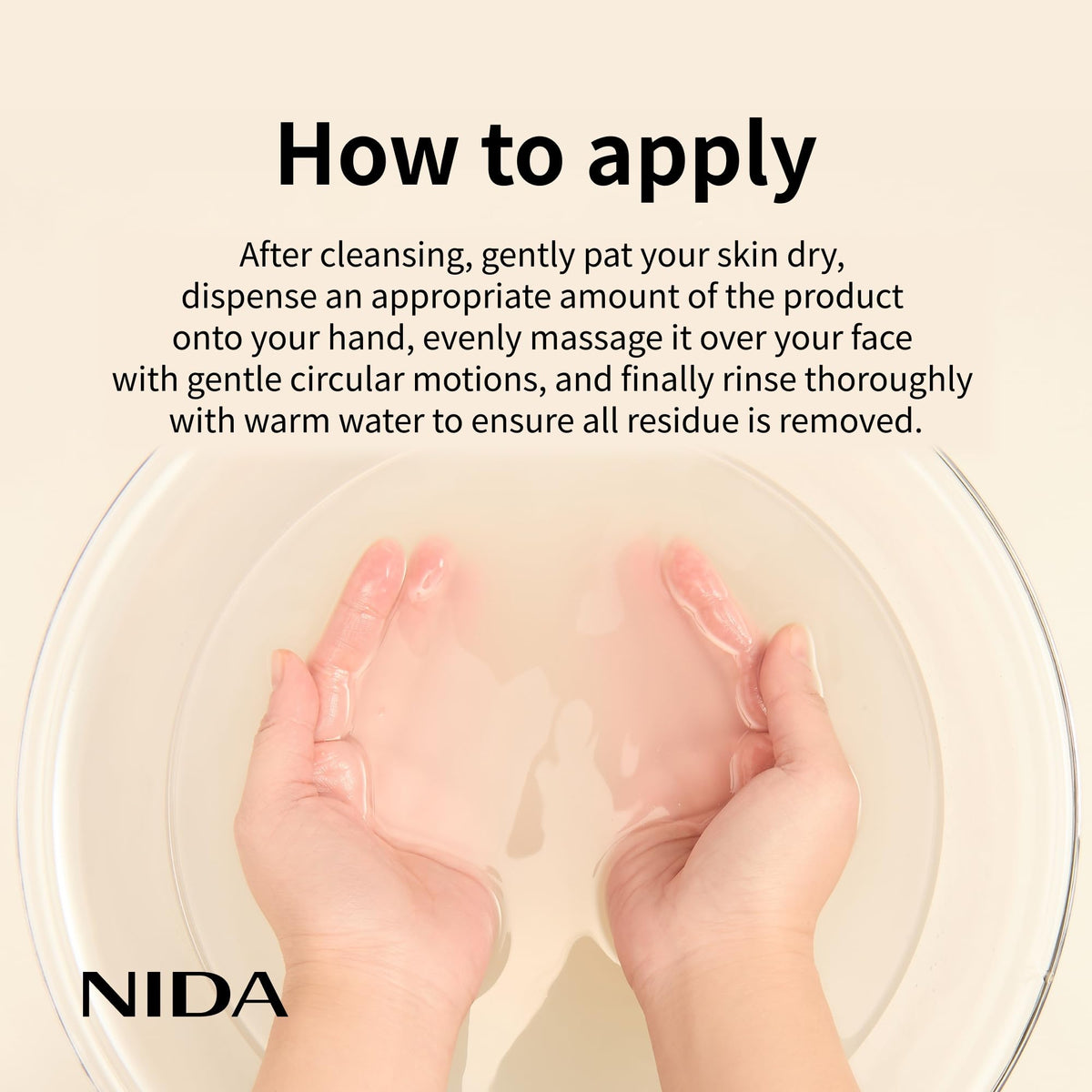 NIDA before and after skin close-up illustrating refined pores and smoother texture