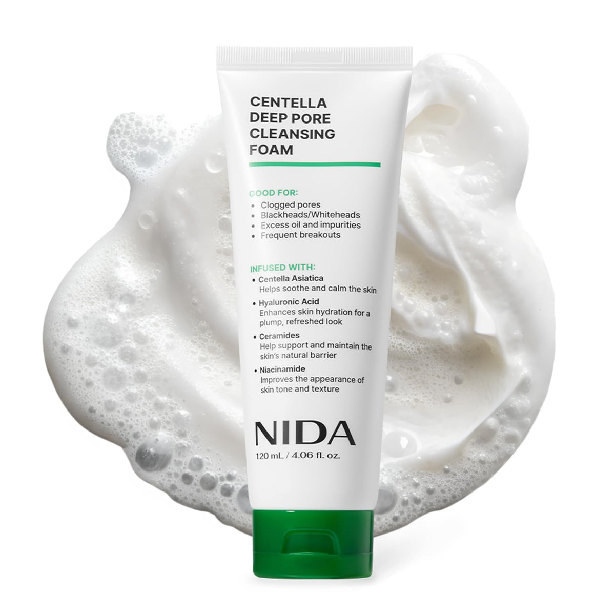 NIDA front packaging showing 120ml tube and product benefit