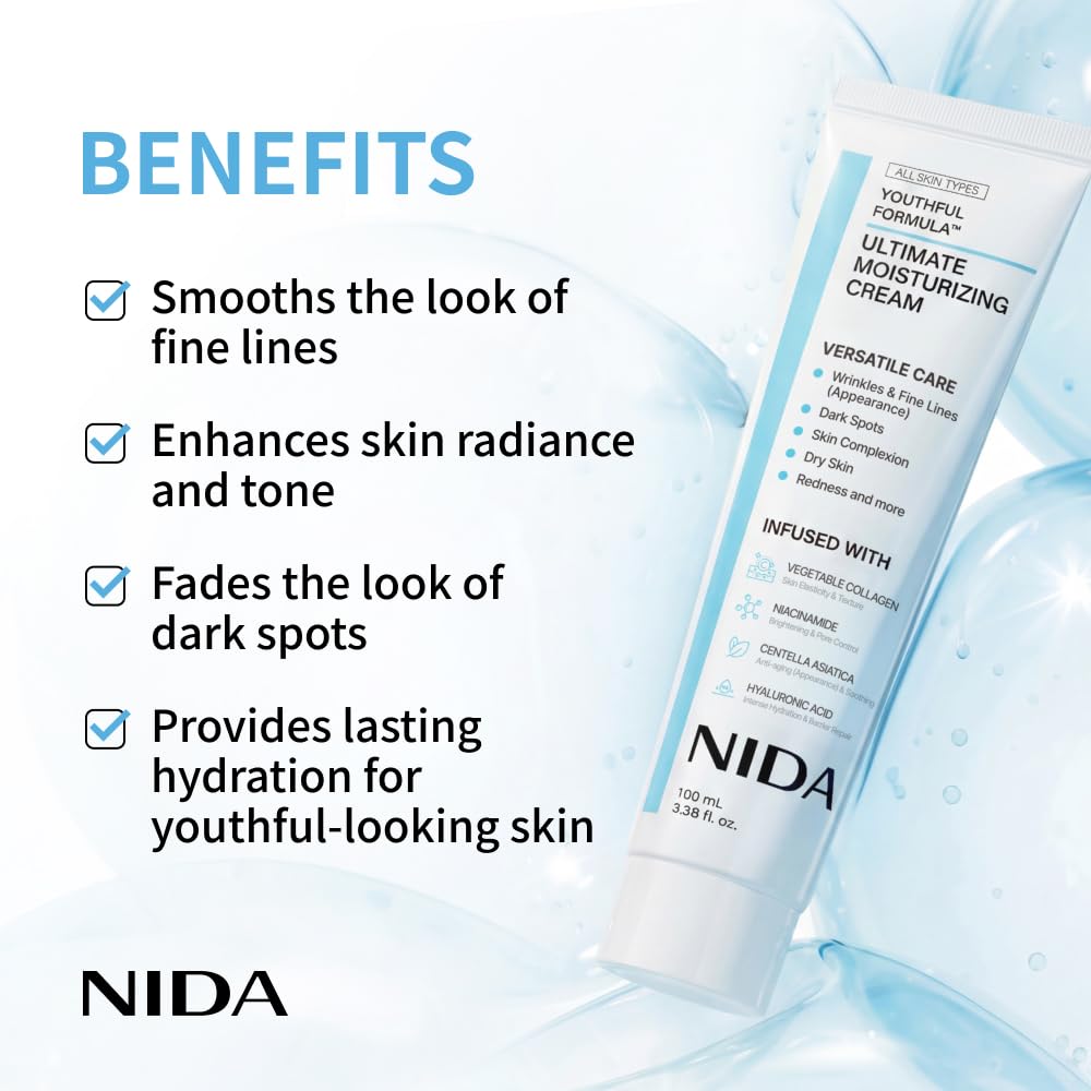 NIDA open jar close-up displaying creamy texture for rich hydration benefit
