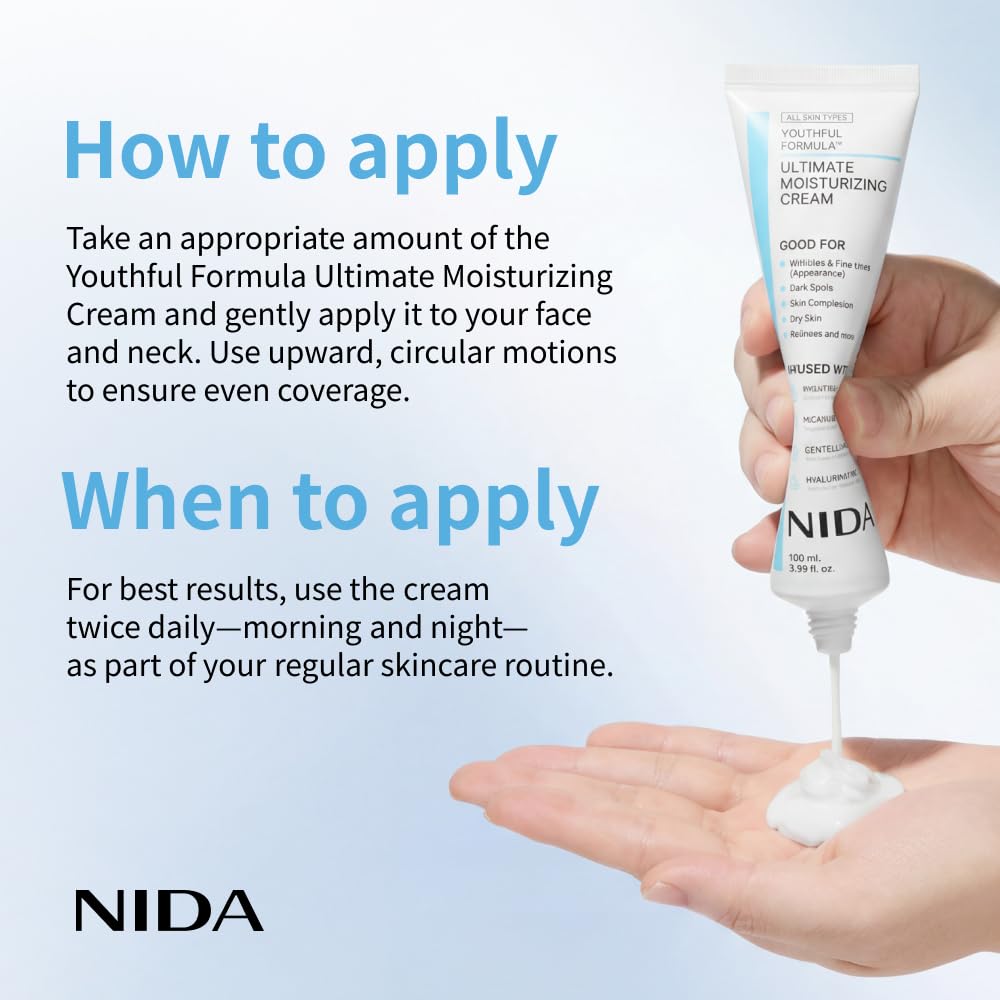 NIDA product beside everyday items showing true 100ml scale and portability