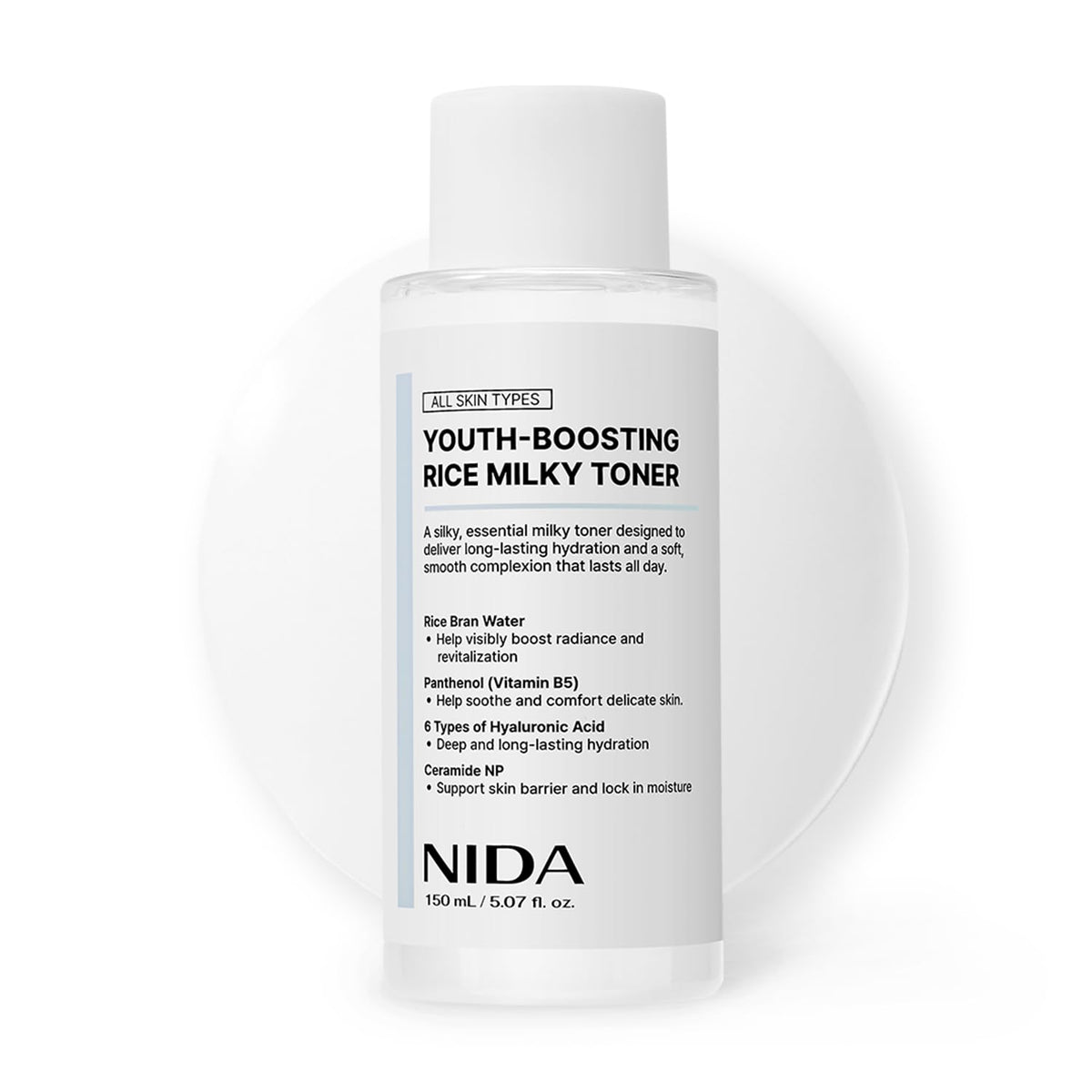 NIDA front packaging showing bottle and product branding for shelf appeal