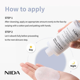 NIDA 150ml bottle next to common items for size comparison and value