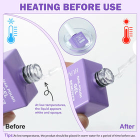 NIFEISHI product applied from a bottle inside a manicure kit, speeding touch-ups