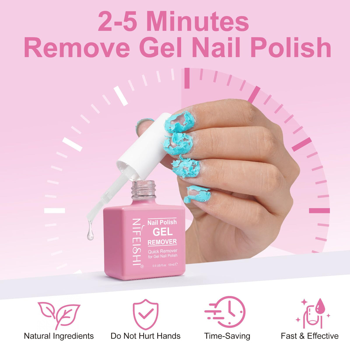 NIFEISHI brush applicator close-up for precise, mess-free application