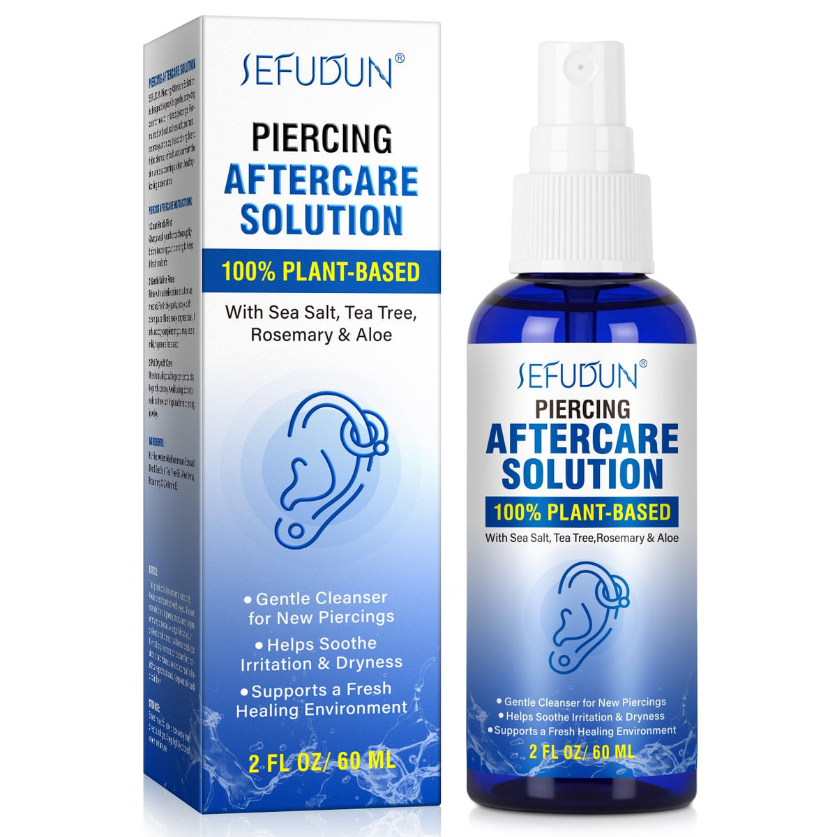 NIFEISHI front packaging showing 2oz bottle and calming design benefit: portable care