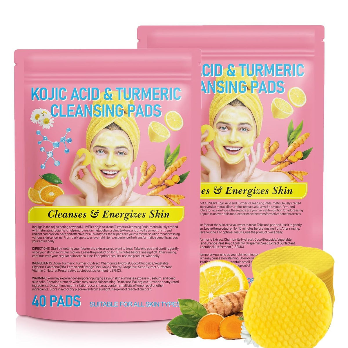 NIFEISHI front packaging showing 80 cleansing pads and brand for clarity