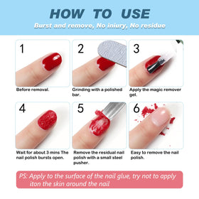 NIFEISHI in-use at home removing gel polish for faster, gentler results