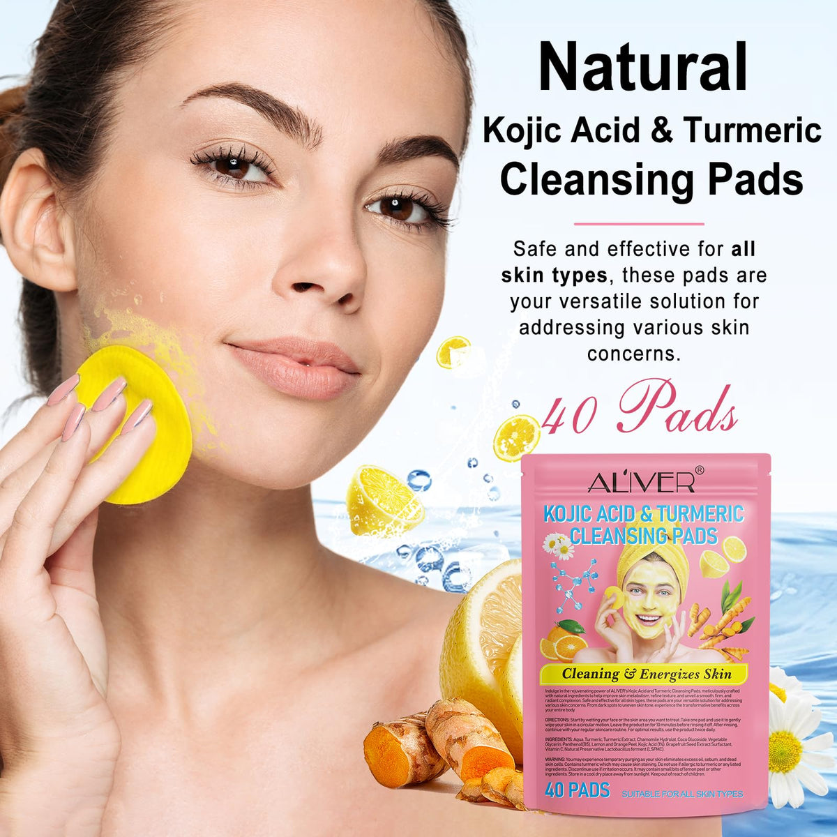 NIFEISHI close-up of pad texture highlighting microfiber side for gentle exfoliation