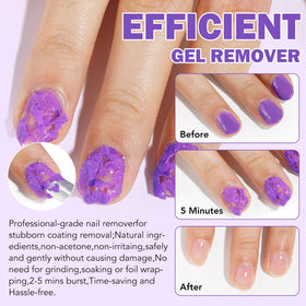 NIFEISHI texture drop on nail demonstrating fast bursting action for easy wipe-off